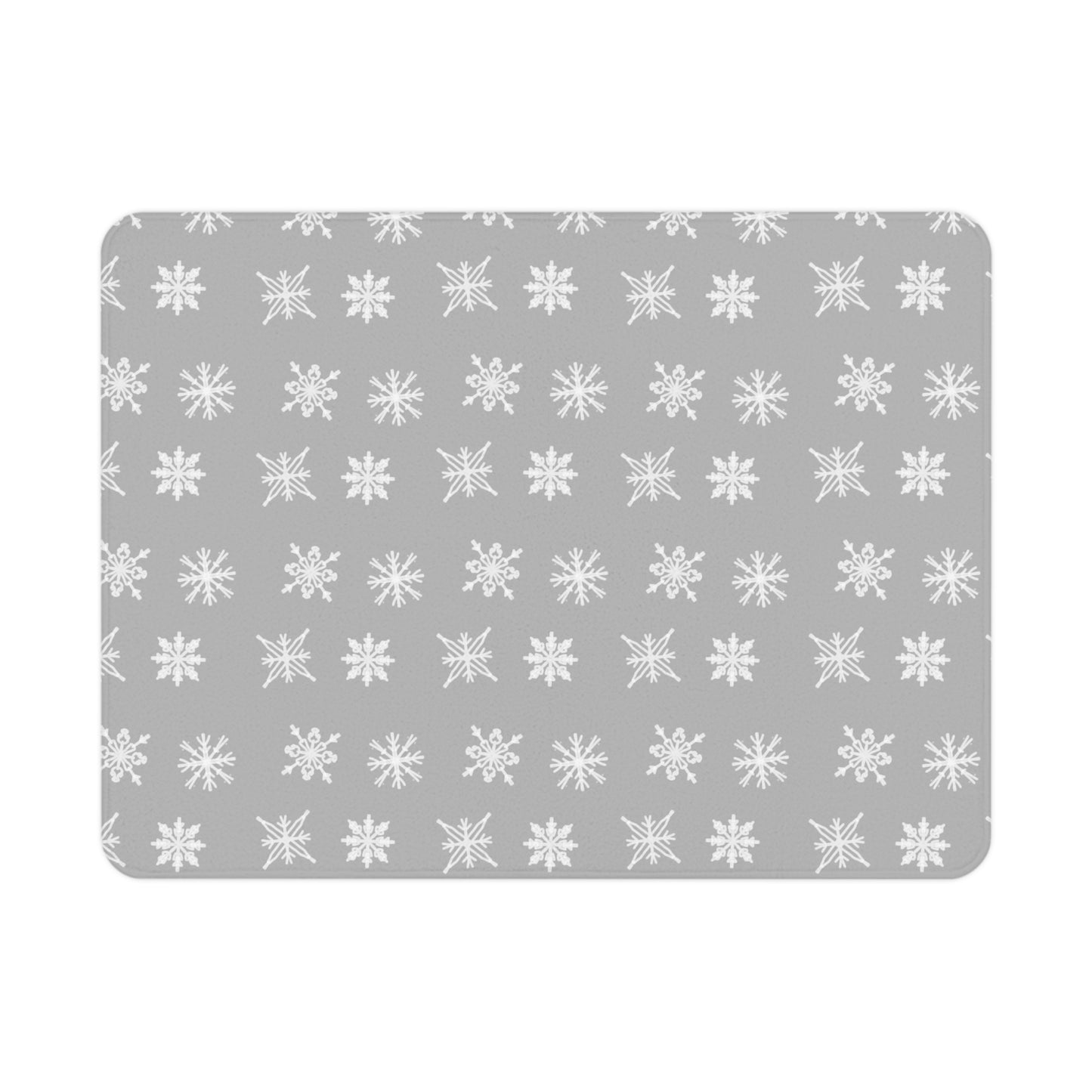 Gray holiday, Snowflake Toddler Blanket