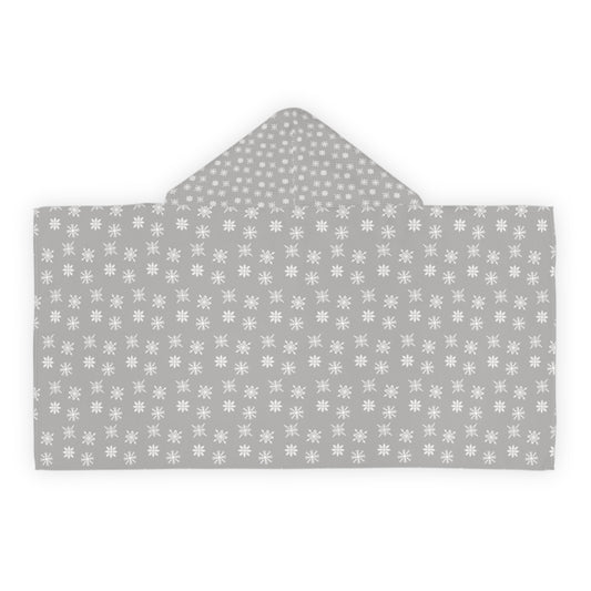 Gray Holiday Youth Hooded Towel