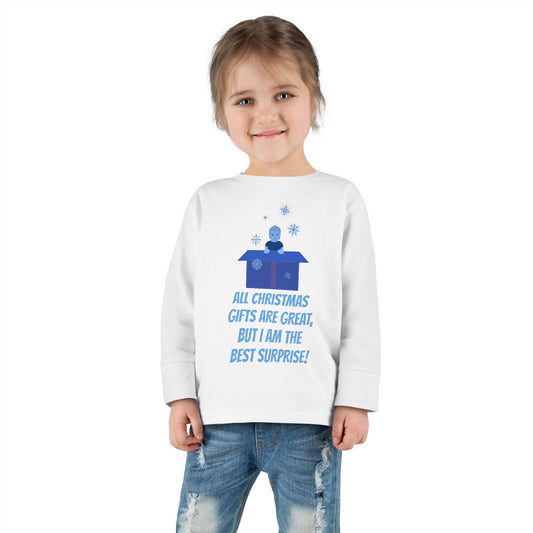 Christmas Surprise Toddler Long Sleeve Tee