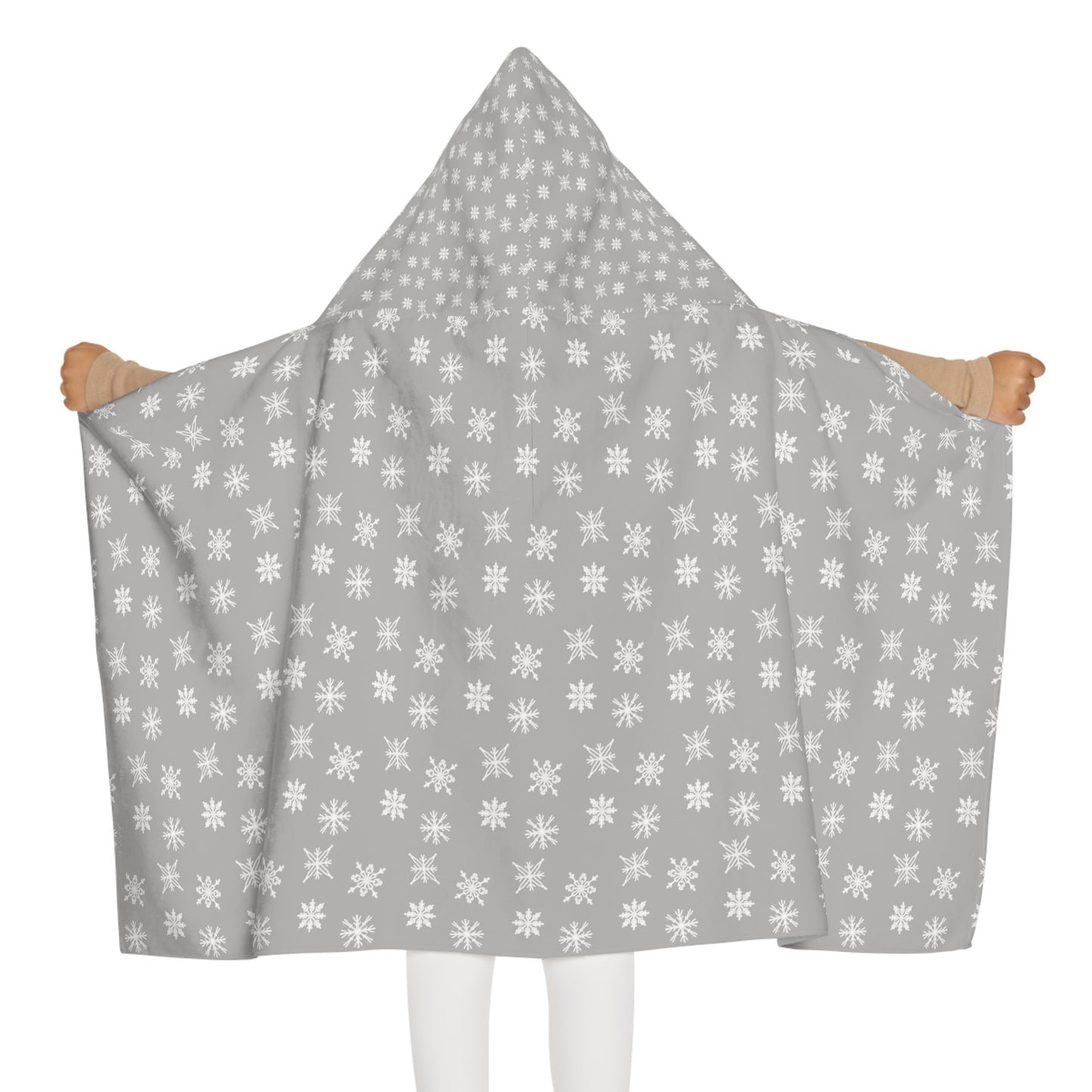 Gray Holiday Youth Hooded Towel