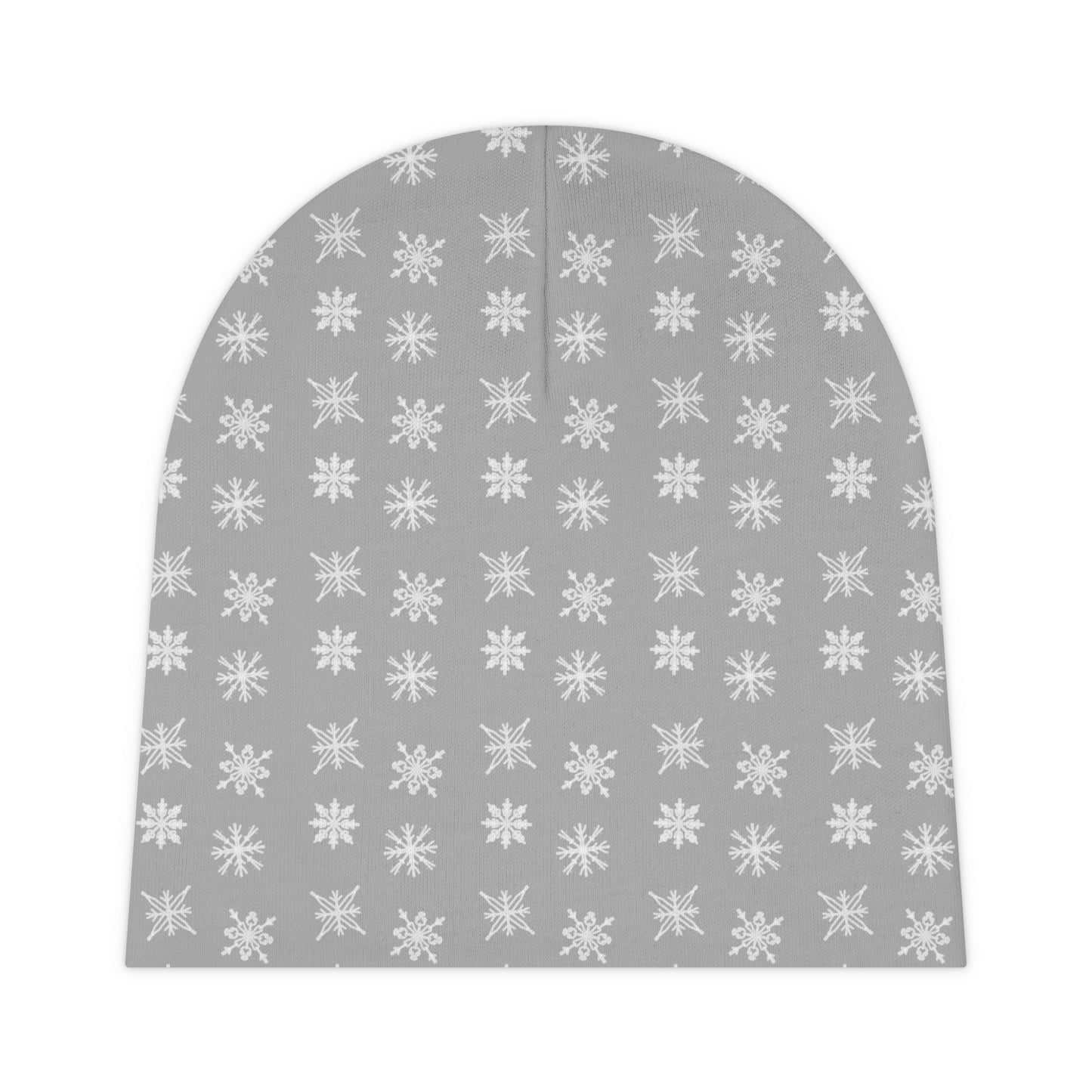 Gray Holiday Baby Beanie